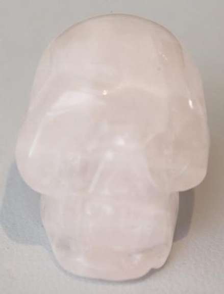 Rose Quartz Skull Miniature