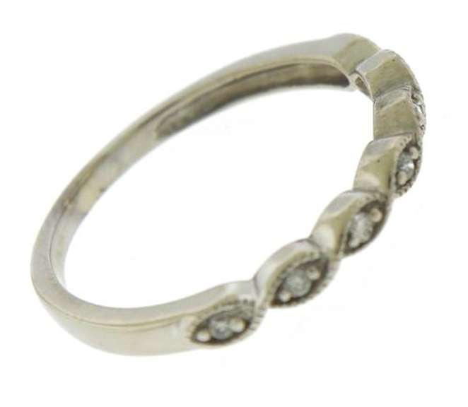 Simple White Gold RBC Diamond Twisted Eternity Ring