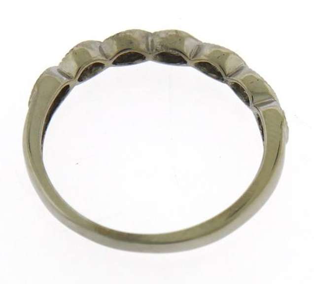 Simple White Gold RBC Diamond Twisted Eternity Ring