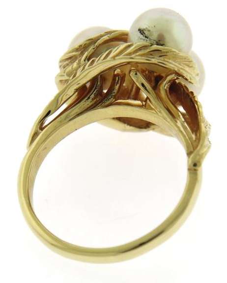 Fantastic 6.75mm Pearl & Diamond Accent Ring
