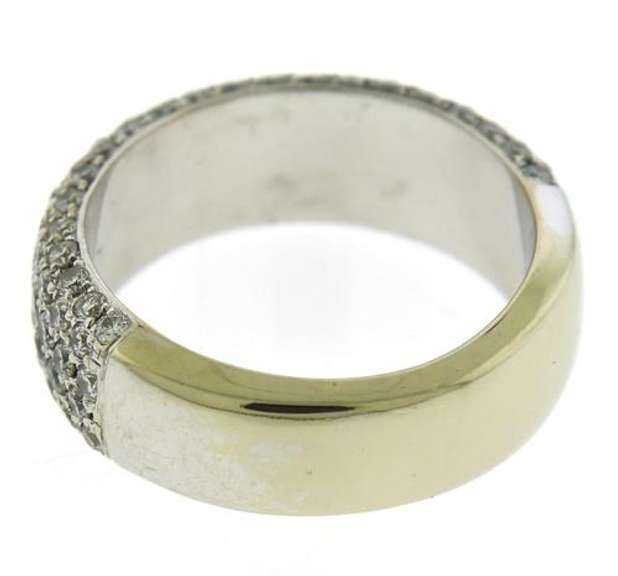 Scintillating 14kt WG Pave Diamond White Gold Band