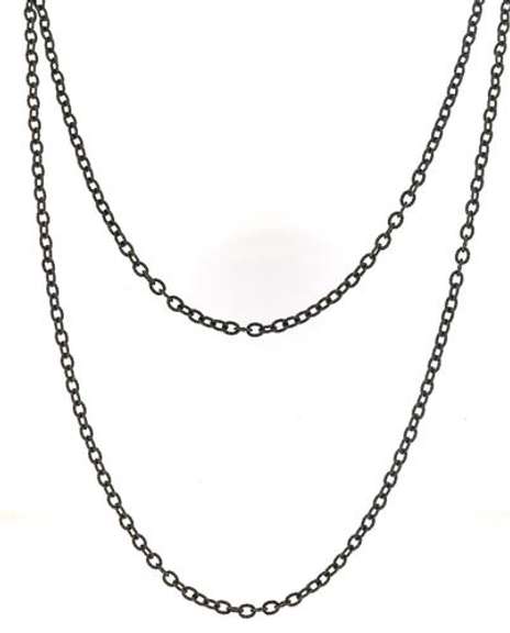 Sterling Silver Oxidized Textured Chain