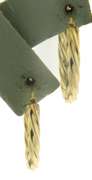 Popular Yellow Gold Oval Twisted Hoop Earrings
