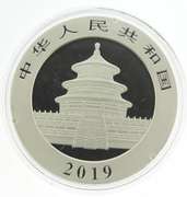 2019 China 10 Yuan Silver Panda in Mint Capsule