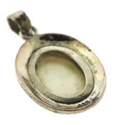 Sterling Silver Mop and Marcasite Pendant