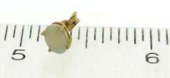 Beautiful Yellow Gold Opal Stud Earrings