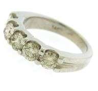 Impressive 1.34ctw RBC Diamond White Gold Band