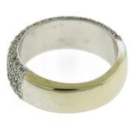 Scintillating 14kt WG Pave Diamond White Gold Band