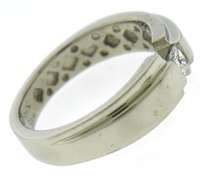 Gent's Platinum Princess Cut Diamond Band