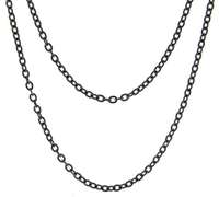 Super Versatile Sterling Silver Oxidized 36" Rolo Rope Chain