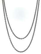 Super Versatile Sterling Silver Oxidized 36" Rolo Rope Chain