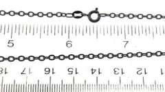 Cool Sterling Silver Oxidized Textured 28" Opera Chain