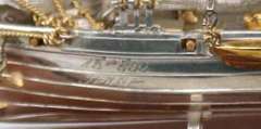 CSS Alabama Sterling Silver Ship In Presentation Case