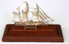 CSS Alabama Sterling Silver Ship In Presentation Case