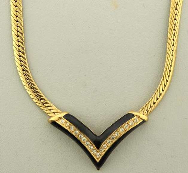 Vintage Gold Plated Custom Jewerly Necklace
