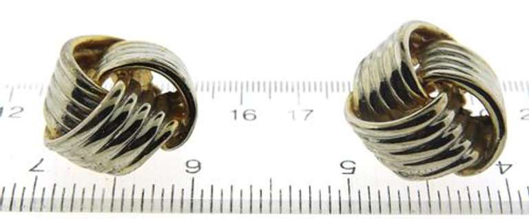 Vintage Silver Tone Clip Earrings