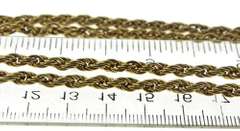 Vintage Gold Plated Rope Chain Necklace