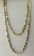 Vintage Gold Plated Rope Chain Necklace