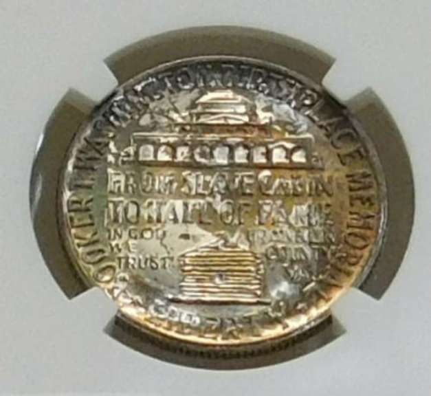 1946 Sil Unc BT Washington Comm. Half NGC MS-64