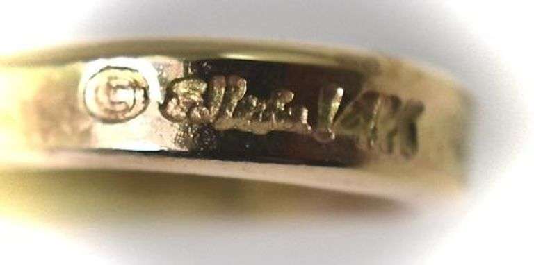 Modernist Designer Ed Levin 14K Choker Necklace