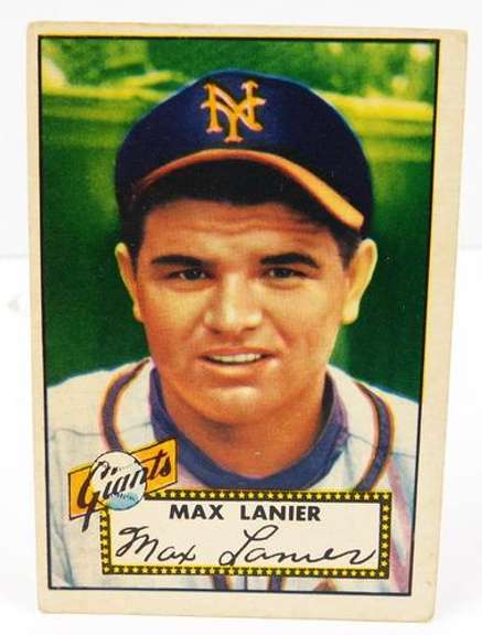 Max Lanier, Giants 1952 Topps Baseball Card