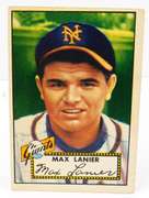 Max Lanier, Giants 1952 Topps Baseball Card