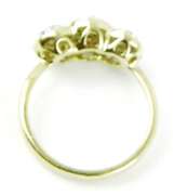 Stunning Gray & White Diamond Halo Ring, 7.5