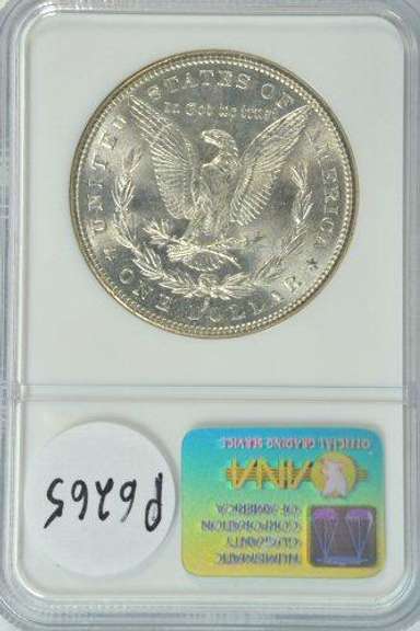 Super Gem BU 1881-S Morgan Silver Dollar. Old NGC MS65