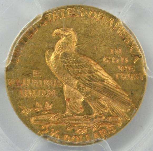 Very Choice BU 1927 $2.50 Indian Gold Piece. PCGS MS62