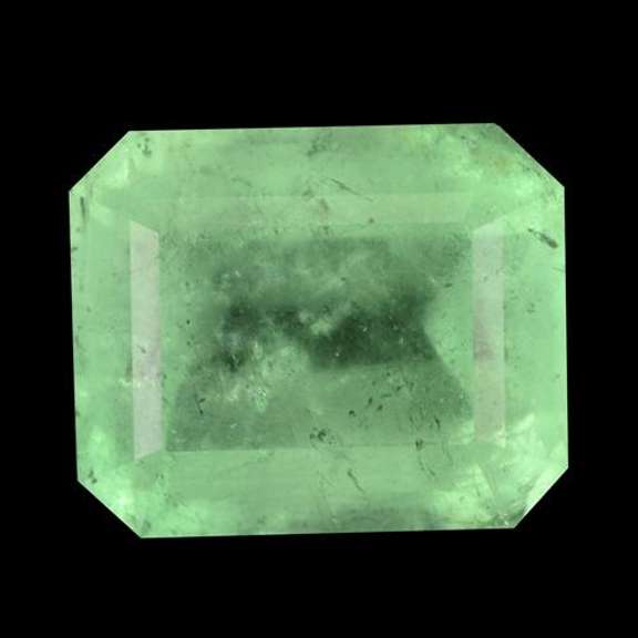 Vivid green 3.45ct transparent Colombian Emerald