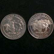 1999 Yellowstone Proof &Unc Silver Dollars