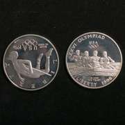 1996 Olympics Rowing & High Jump Proof Silver Dollars