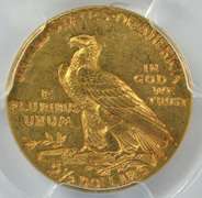 Desirable BU 1913 US $2.50 Indian Gold Piece. PCGS MS61