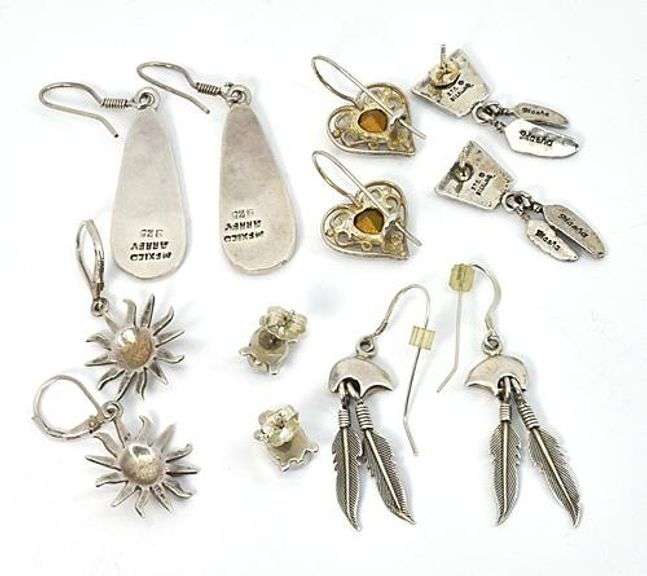 Lovely Sextet of Earrings in .925 Silver
