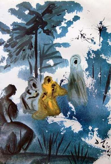 Vintage Salvador Dali From 'Jerusalem Bible'
