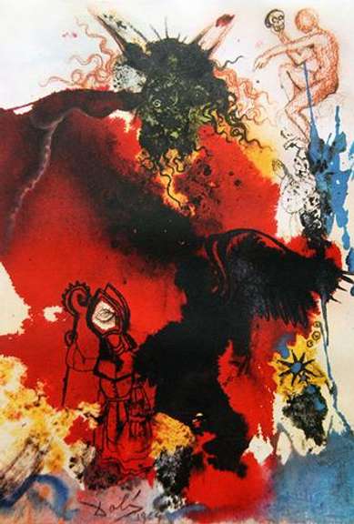 Vintage Salvador Dali From 'Jerusalem Bible'