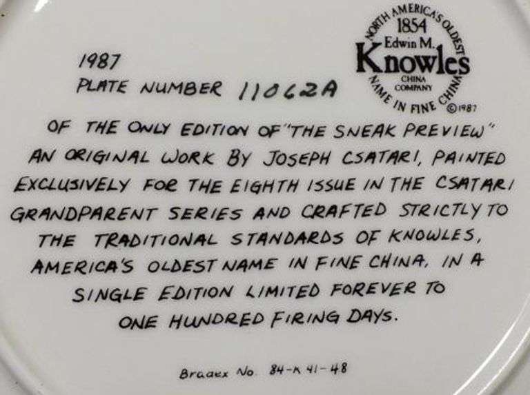 Collector's Fine China Plate