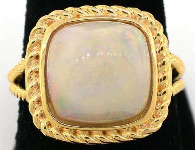 Darling Fire Opal Ring in Vermeil