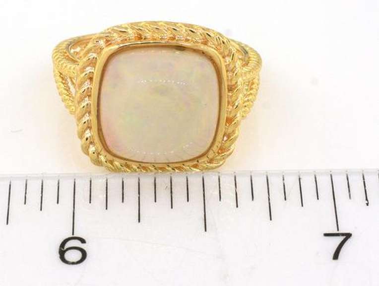 Darling Fire Opal Ring in Vermeil