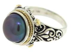 Iffy Cultured Fresh Water Black 12mm Pearl Ring