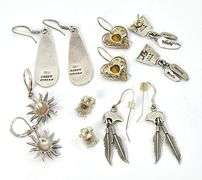 Lovely Sextet of Earrings in .925 Silver