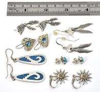 Lovely Sextet of Earrings in .925 Silver