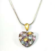 Fun or Formal two Pendant Necklace in 925 Silver