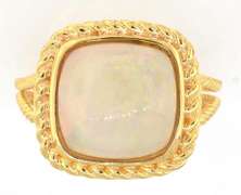 Darling Fire Opal Ring in Vermeil