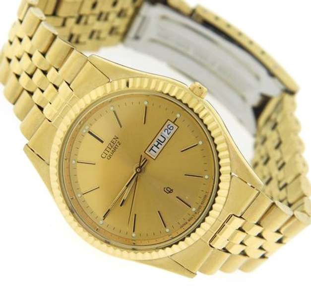 Men's Gold Marker Dial Watch