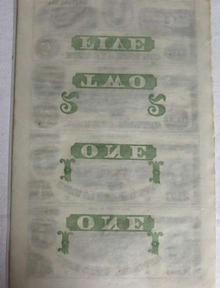 Uncut Sheet Of 4 Bank Of New England Goodspeeds Landing