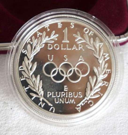 4 Silver Dollar Proofs With Boxs and Papers