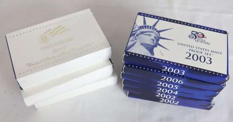 2002  2003 2004 - 2007  US Proof Sets