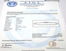 Amazing 5.19CTW Diamond Bracelet in 14KT White Gold