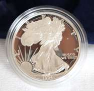 1994 Proof Silver Eagle With Box And Paper